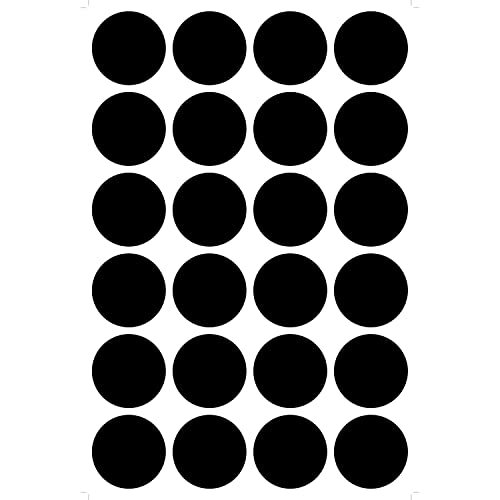 Wallies Peel and Stick Black Chalkboard Dots, Set of 24 - Image 2