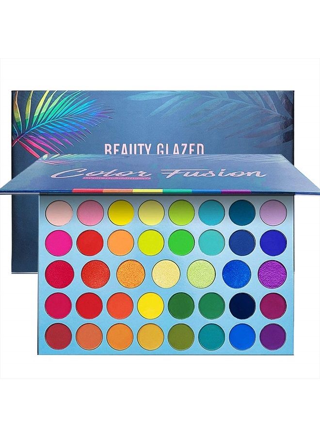 Bestland 39 Color Rainbow Eyeshadow Palette - Professional Makeup Matte Metallic Shimmer Eye Shadow Palettes - Ultra Pigmented Powder Bright Vibrant Colors Shades Cosmetics Set - Image 1