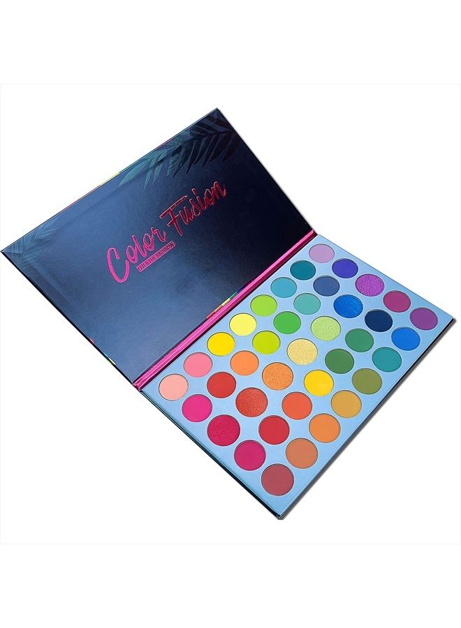 Bestland 39 Color Rainbow Eyeshadow Palette - Professional Makeup Matte Metallic Shimmer Eye Shadow Palettes - Ultra Pigmented Powder Bright Vibrant Colors Shades Cosmetics Set - Image 3