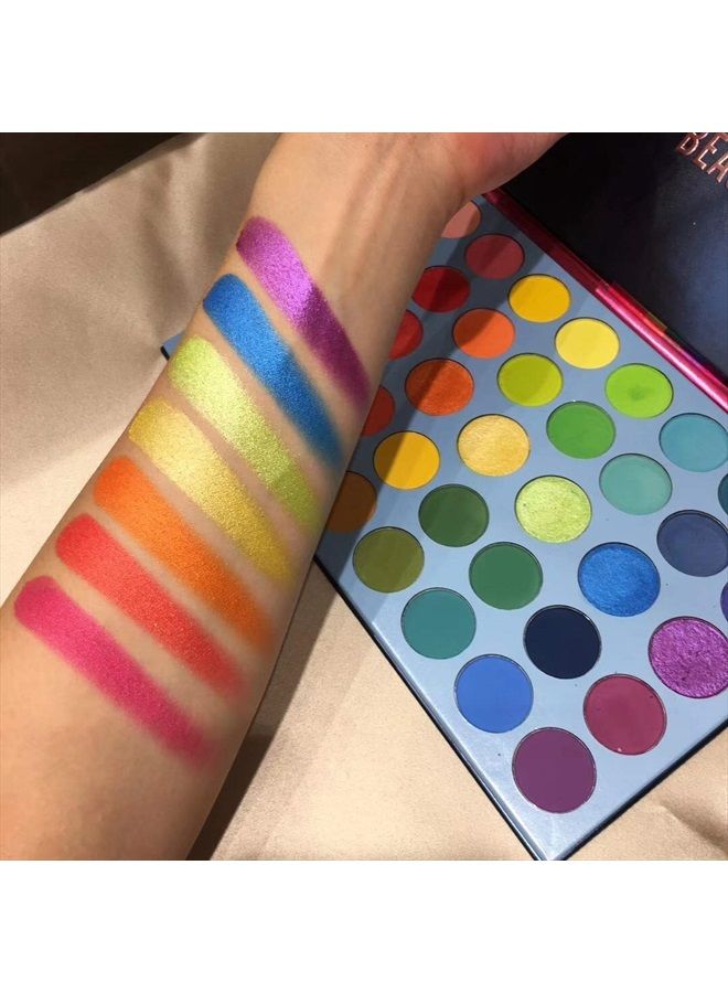 Bestland 39 Color Rainbow Eyeshadow Palette - Professional Makeup Matte Metallic Shimmer Eye Shadow Palettes - Ultra Pigmented Powder Bright Vibrant Colors Shades Cosmetics Set - Image 5