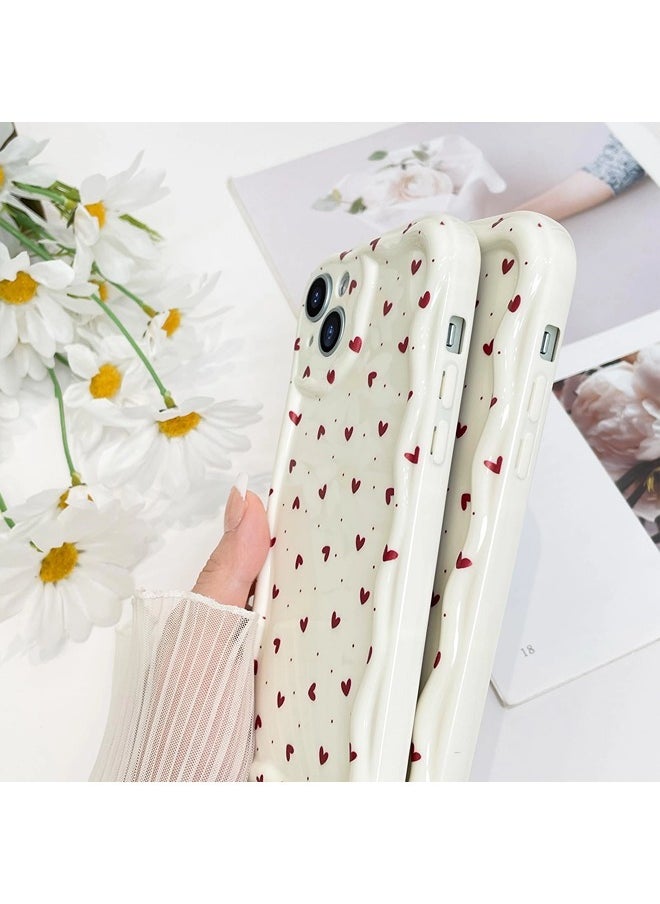 ShebSheb Simple Wave Design Phone Case for iPhone 14  , Wavy Frame Soft TPU Aesthetic Phone Cover  - Image 4