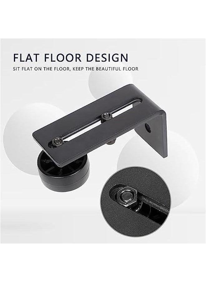 Generic Barn Door Floor Guide 2 Piece, 8 in 1 Sliding Barn Door Floor Guide, Bottom Adjustable Barn Door Hardware, Heavy Duty Barn Door Track Stay Roller  - Image 4