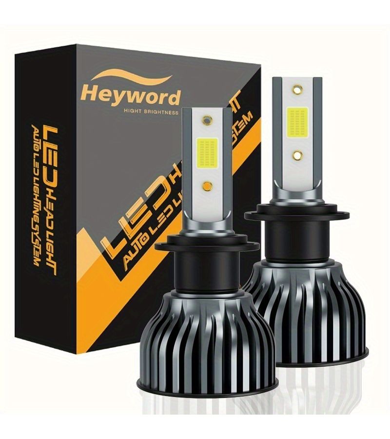 H4 H7 H11 H1 H8 H9 9005 HB3 9006 HB4 9004 9007 H13 9012 Hir2 لمبات LED للسيارات بحجم مصغر فائقة السطوع برقائق COB لا تحتاج إلى بطارية - Image 1