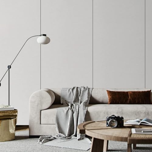LOVADA Peel and Stick Wallpaper Rice White Silk Wall Paper - 15.7 x 200 Inch Self Adhesive Wallpaper Peel and Stick, Easy to Paste Wall Contact Paper for Stand Liner, Table and Door Makeover Decor - Image 3
