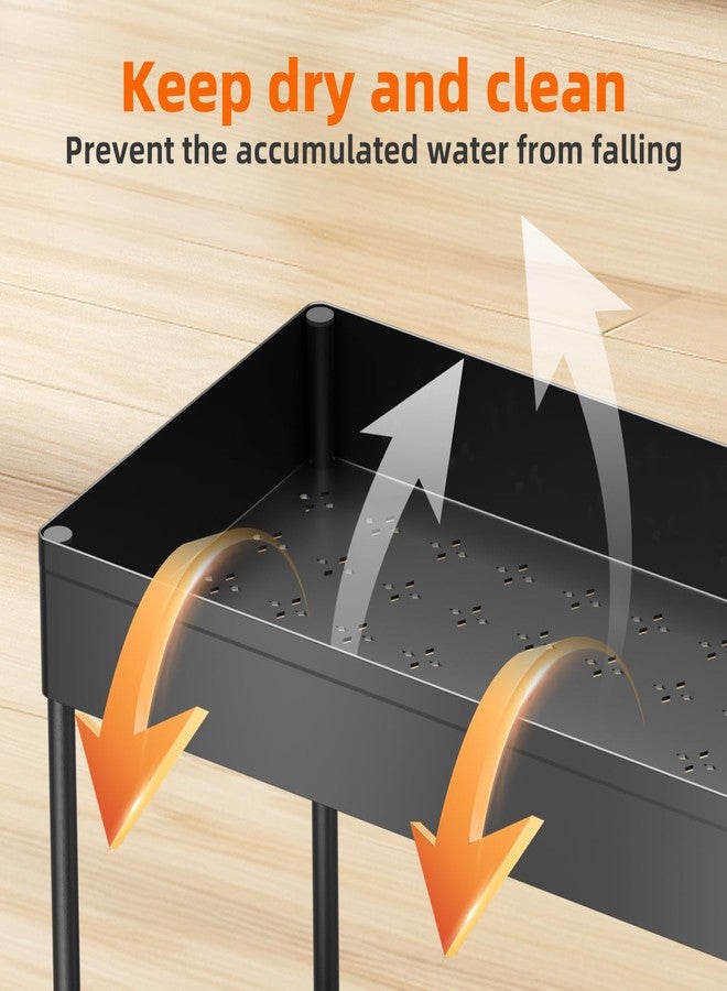 Simple Trending Under Sink Organizer 2 Pack, Sink Pull-Out Sliding Storage Cabinet, 2-Tier Under Shelf Organizer for Kitchen Bathroom, Black - Image 5