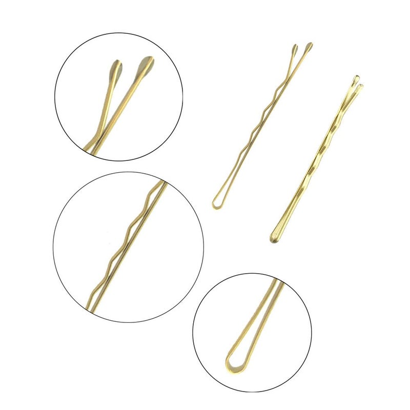 YINGFENG 330 PCS 2.2Inch Blonde Bobby Pins for Women Girls, Super Grip Gold Hair Clips with Box, YINGFENG Reusable Non Slip Hair Pins, Suitable for All Hair Types - Image 5