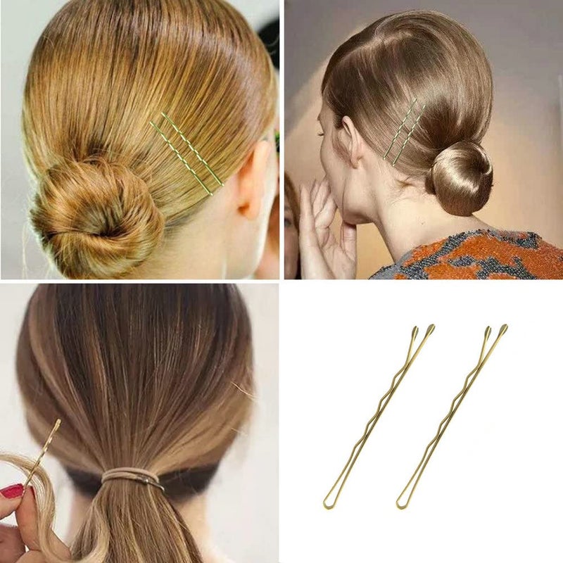 YINGFENG 330 PCS 2.2Inch Blonde Bobby Pins for Women Girls, Super Grip Gold Hair Clips with Box, YINGFENG Reusable Non Slip Hair Pins, Suitable for All Hair Types - Image 3