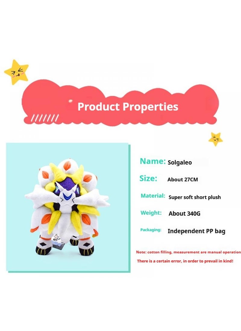 Y&D 2-Piece Pocket Monsters Figure Solgaleo Plush Toys For Kids And Adults Great Birthday Gift For Boys And Girls 27cm  - Image 2
