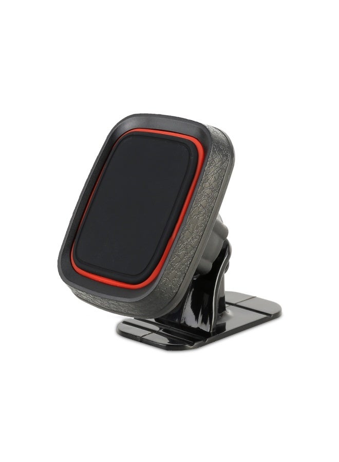 حامل هاتف سيارة مغناطيسي صغير الحجم بزاوية 360 درجة - يُثبّت على لوحة القيادة مع إمكانية المشاهدة بدون استخدام اليدين وألواح معدنية (طراز QY-07) - Image 2
