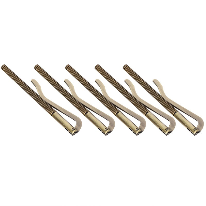 5Pcs Electroplated Steel Money Clamp Holder High Hardness Spring Cash Clamp Antique Brushed Wallet 85mm For Leather Wallet Cash Organization Gusao - Image 2
