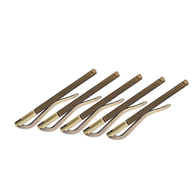 5Pcs Electroplated Steel Money Clamp Holder High Hardness Spring Cash Clamp Antique Brushed Wallet 85mm For Leather Wallet Cash Organization Gusao - Image 5