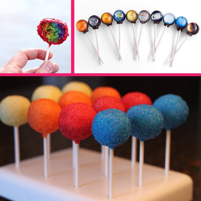 100pcs Paper Lollipop Sticks Cake Sticks for Birthday Party DIY Craft Project - Image 3