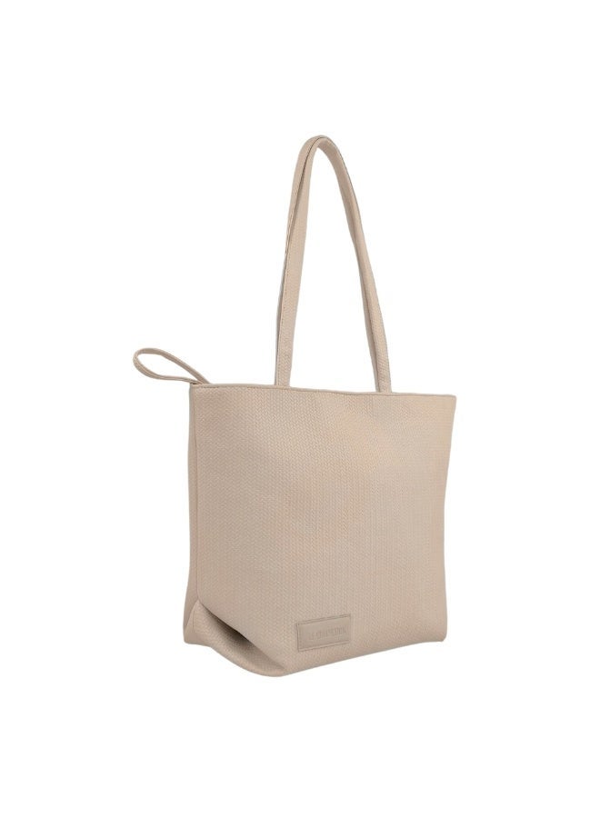 B.S COLLECTION Women's tote bag, practical and comfortable design - Beige - Image 2