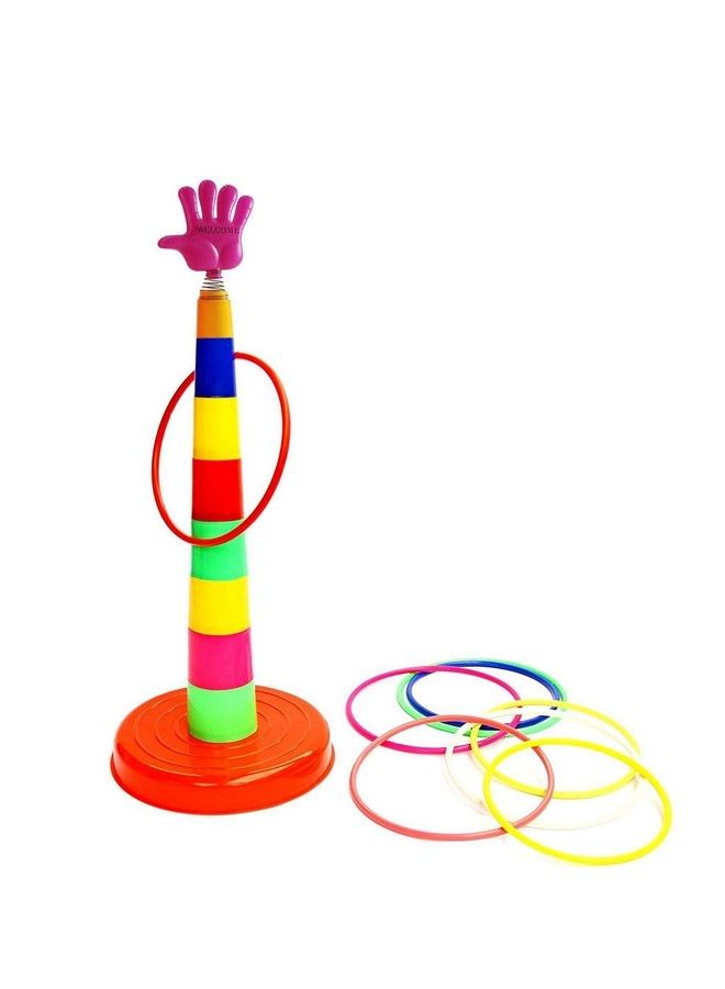 IndusBay Plastic Ring Toss Stacking Ring Throw Game For Toddlers(Kids) For Single And Group Play Multicolor  - Image 2