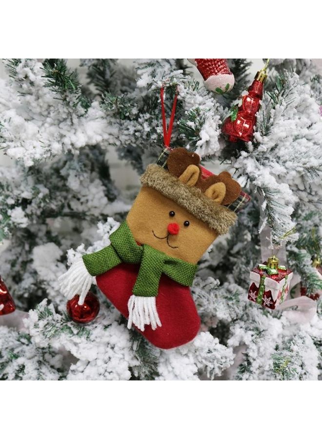 Tree Pendant Decoration Socks Gift Bag Elk - Image 1
