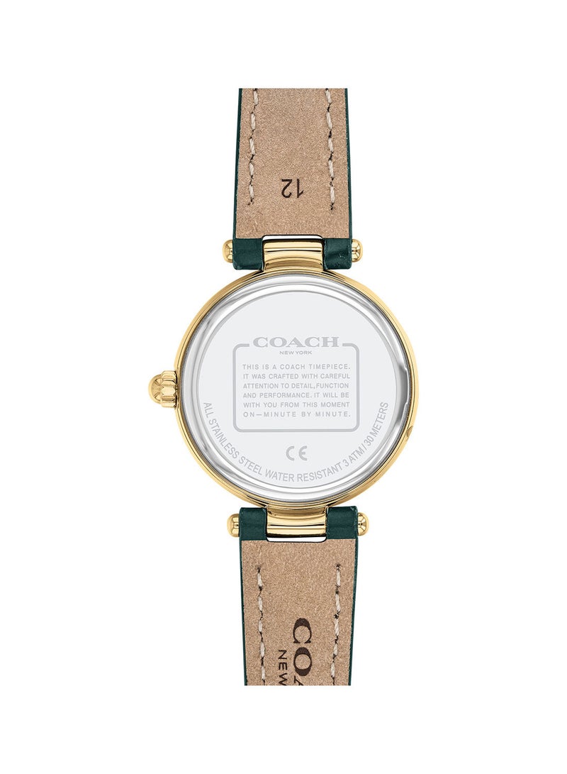 COACH Women Park Green Mother Of Pearl Dial Watch - 14503534 - Image 3