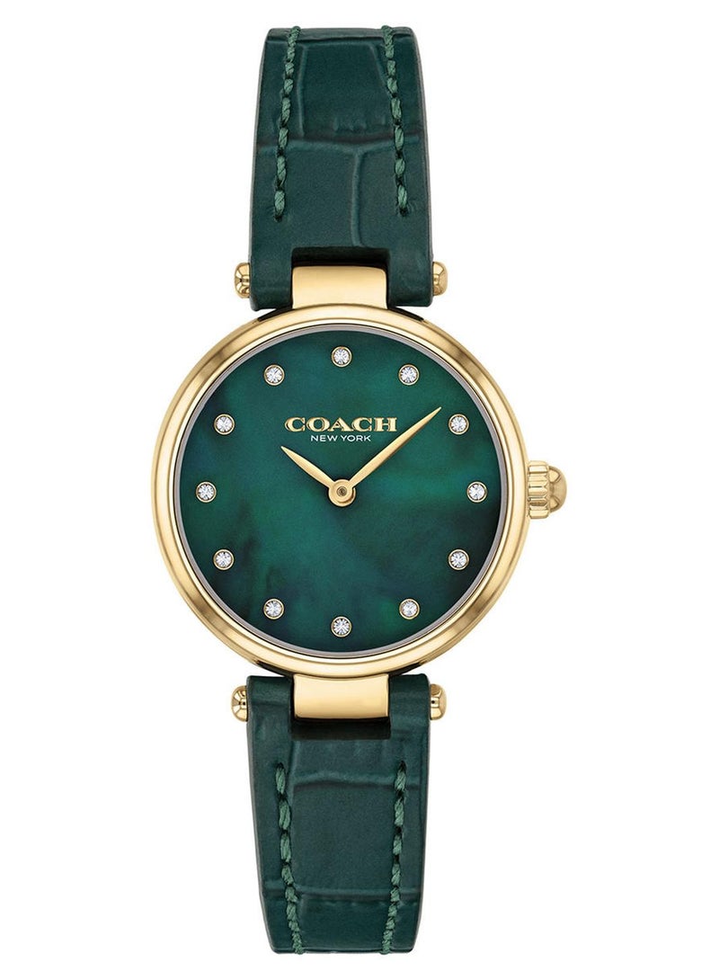 COACH Women Park Green Mother Of Pearl Dial Watch - 14503534 - Image 1