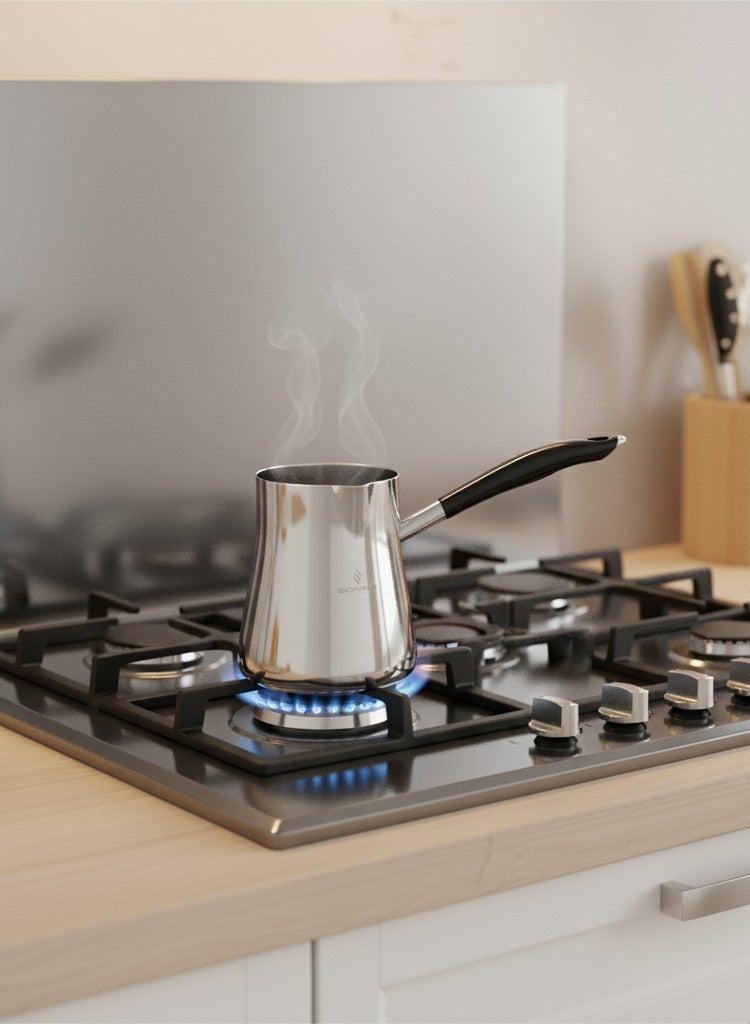 سوفرام ركوة قهوة سوفرام استيل تركي عالي الجودة سعة 200 مل - Image 1