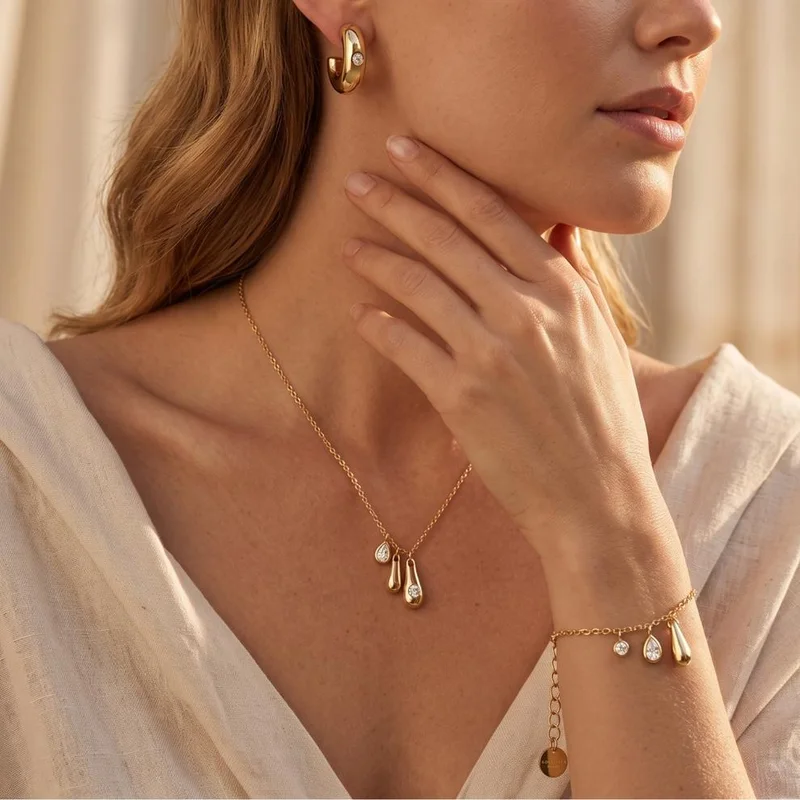 روزفيلد Rosefield Bold Solitary Gold Trio