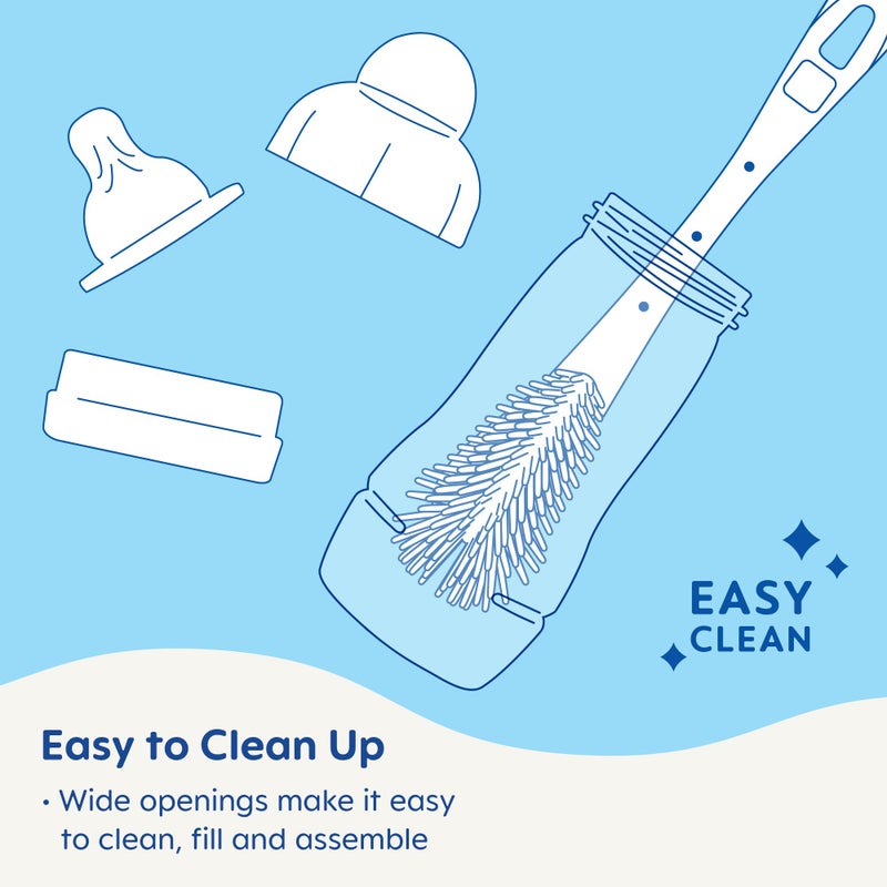 MAM Easy Active Baby Bottles 11 oz with Bonus Nipple, Fast Flow Skinsoft Silicone Nipple with Wide Neck Ergonomic Design, Easy to Hold, BPA-Free Bottles with Leak-Proof Caps for 4+ Months Baby, Unisex - Image 5