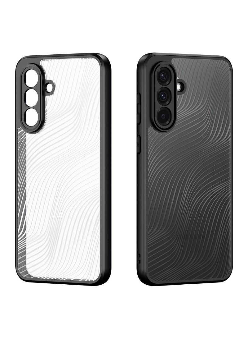 دوكس دوتشيز جراب ايمو دوكس دوكيس شفاف مضاد للاصفرار [غطاء خلفي صلب من البولي كربونات ومن السيلكون ] جراب واقٍ مقاوم للصدمات متوافق مع Samsung Galaxy A56 /A36 (أسود) - Image 1