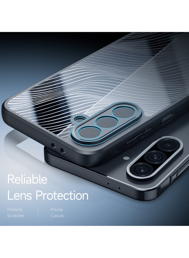 دوكس دوتشيز جراب ايمو دوكس دوكيس شفاف مضاد للاصفرار [غطاء خلفي صلب من البولي كربونات ومن السيلكون ] جراب واقٍ مقاوم للصدمات متوافق مع Samsung Galaxy A56 /A36 (أسود) - Image 4