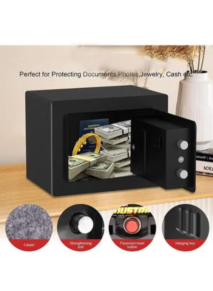 Arabest Security Safe - Digital Safe Electronic Steel Lock Box with Keypad to Protect Money, Jewelry, Passports for Home, Business or Travel Black - Image 5