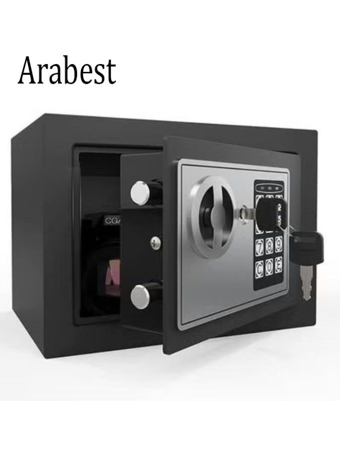 Arabest Security Safe - Digital Safe Electronic Steel Lock Box with Keypad to Protect Money, Jewelry, Passports for Home, Business or Travel Black - Image 1