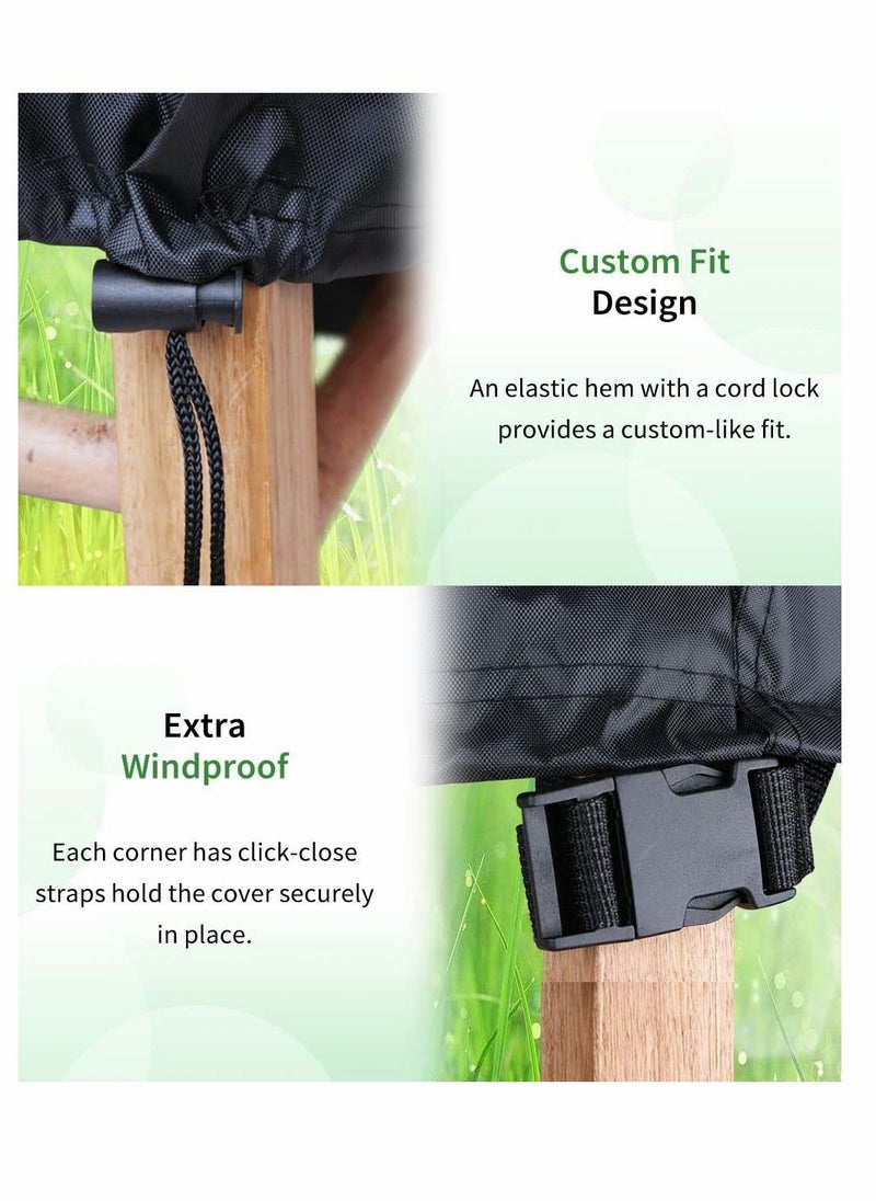Y&D - Double Egg Chair Cover, KASTWAVE Hanging Covers, 420D Oxford Heavy Duty Waterproof Windproof, Anti-UV Rattan Wicker Swing 230 x 200cm - Image 1