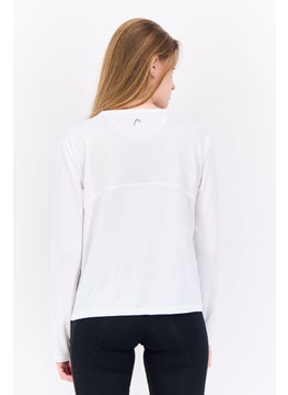 HEAD Women Relaxed Fit Long Sleeve Outdoor Top, White  - Image 2