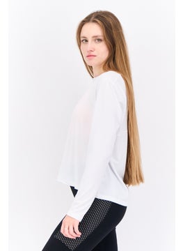 HEAD Women Relaxed Fit Long Sleeve Outdoor Top, White  - Image 4