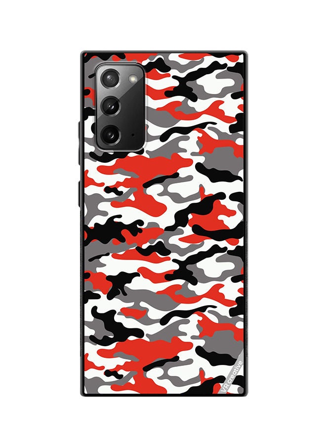 VR CREATIVE Protective Case Cover For Samsung Galaxy Note20 5G Pink Camouflage Military Pattern Design Multicolour - Image 1
