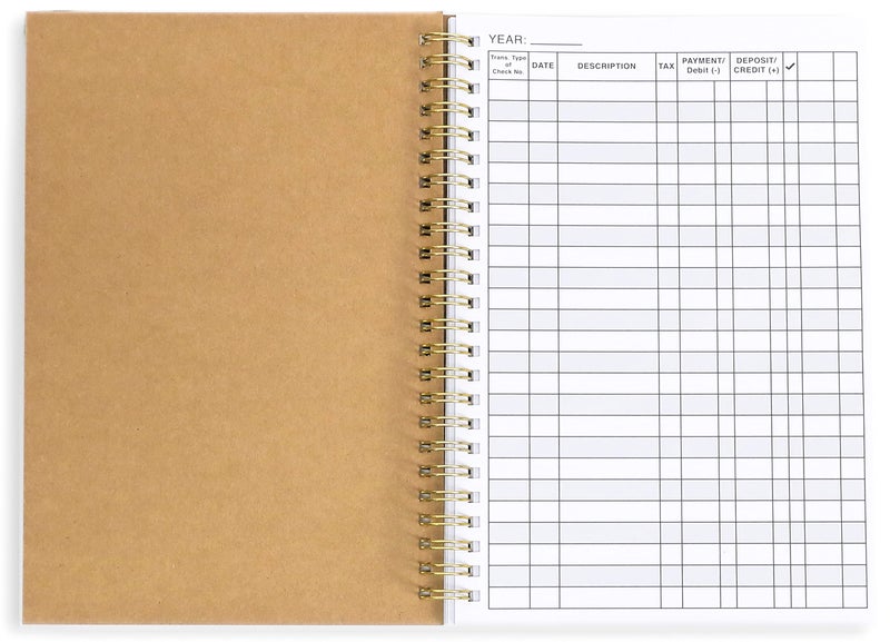 Eryqas 2 Pack Accounting Ledger Books for Home Budget Tracking, Business Bookkeeping - Home Expense Tracking Notebook - Expense Ledger for Small Business Bookkeeping - Bookkeeping Book (100 Pages 2 Pack) - Image 4