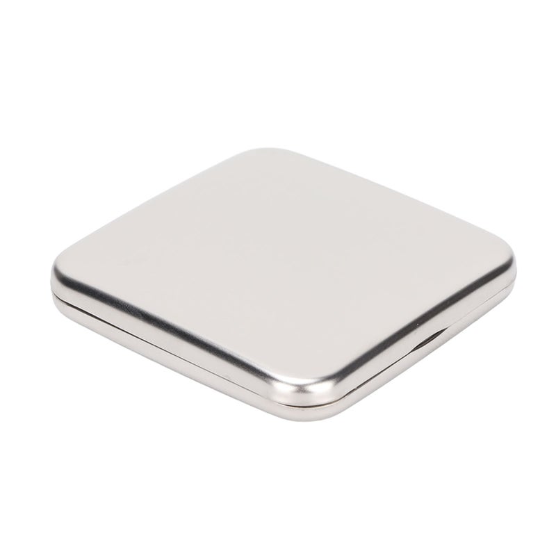 Pocket Mirror Double Sided Foldable Stainless Steel Small Purse Mirror Portable Compact Travel Mirror for Package Travel Tetragonum - Image 4