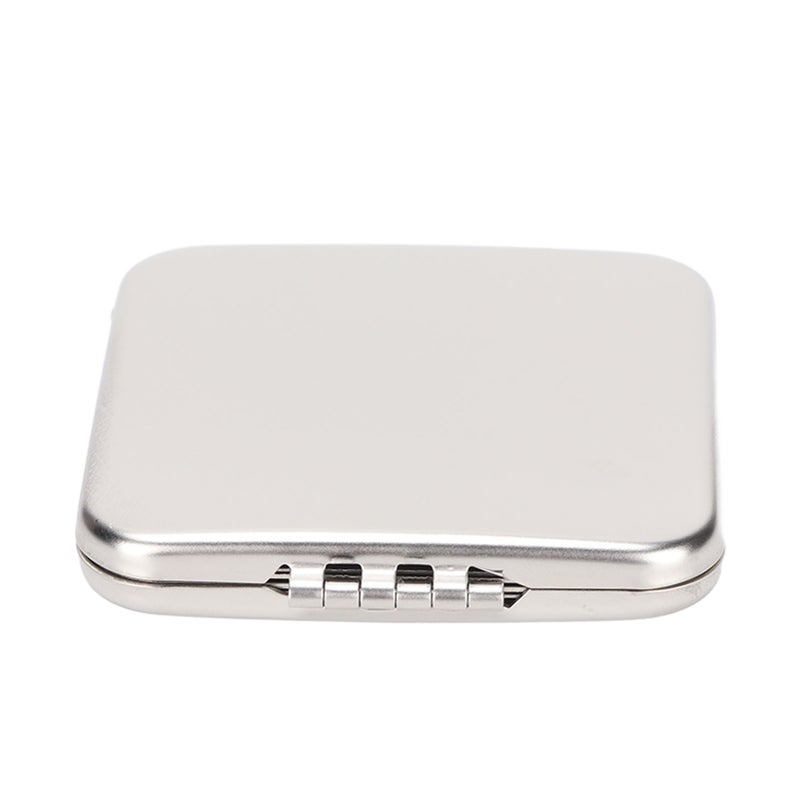 Pocket Mirror Double Sided Foldable Stainless Steel Small Purse Mirror Portable Compact Travel Mirror for Package Travel Tetragonum - Image 1