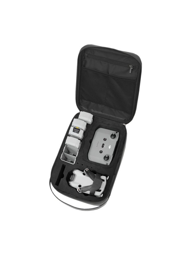 Suitable For DJI MINI 4 PRO Cosmetics Bag Box Hard Shell Bag Chest Bag Shoulder Bag Crossbody Bag Backpack-Color:MINI 4 PRO Silver Hard Shell Chest Bag-Size:About 32*22*12cm  - Image 4