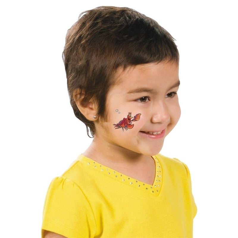 Unique Multicolor Disney The Little Mermaid Tattoos (24 Count) - Transform Your Skin with Magical, Long-lasting Designs, Perfect Party Favors for Mermaid Lovers - Image 5