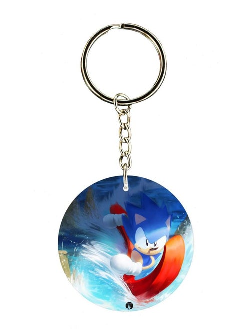Sonic Double Side Printed Keychain