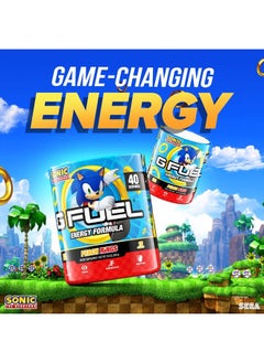 G Fuel Sonic Energy Powder, Sugar Free, Clean Caffeine Focus Supplement, Water Mix, Peach Ring Candy Flavor, Focus Amino, Vitamin + Antioxidants Blend - 9.8 oz (40 Servings)  - Image 5