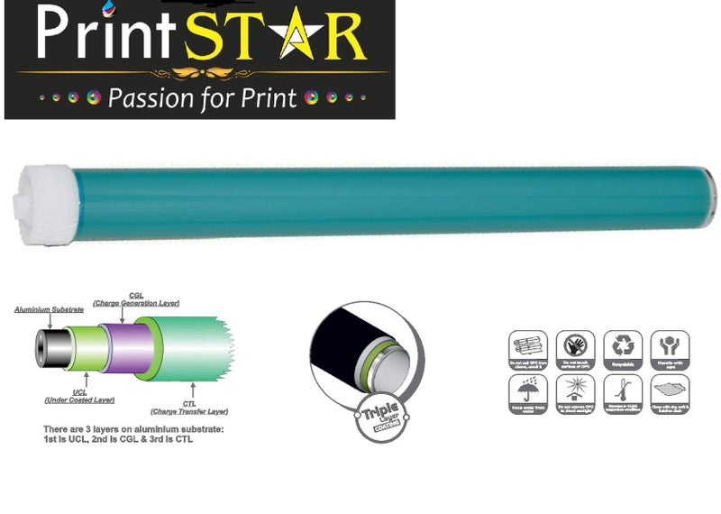 Print Star Premium Drum for HP 12A Toner Cartidge- Pack of 10 Single Color Toner (Green) - Image 4