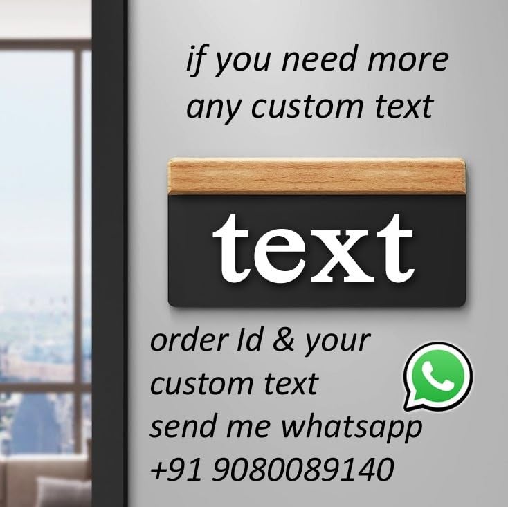 RL Digital Units House Number Plate - 102 Hotel, Hospital, Lodge,Apartment,Door No,Laser cut acrylic fixed with white color water proofing PVC sticker|Easy installation type double sided tape fixed on backside - Image 2