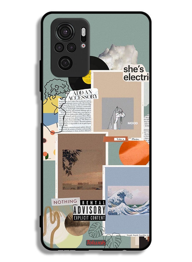 Tolwak Xiaomi Redmi Note 10 4G Protective Case Cover She Is Electric - Image 2