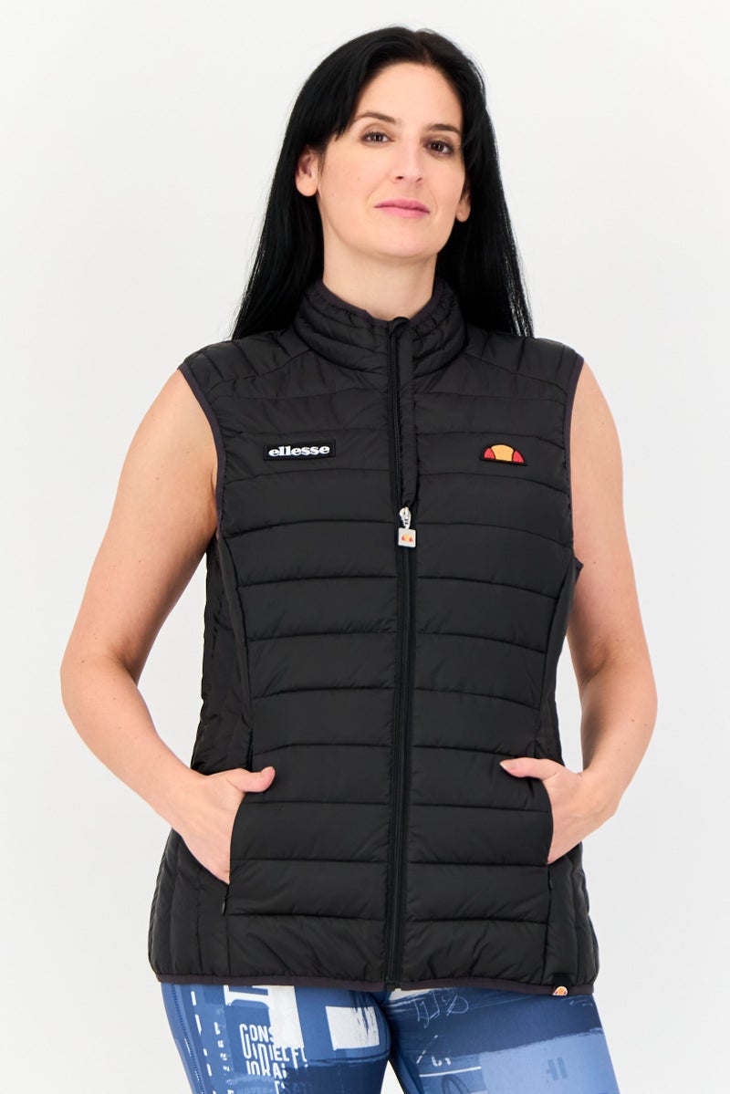 Ellesse سترة رياضية نسائية بلا أكمام، خارجية، سوداء - Image 1