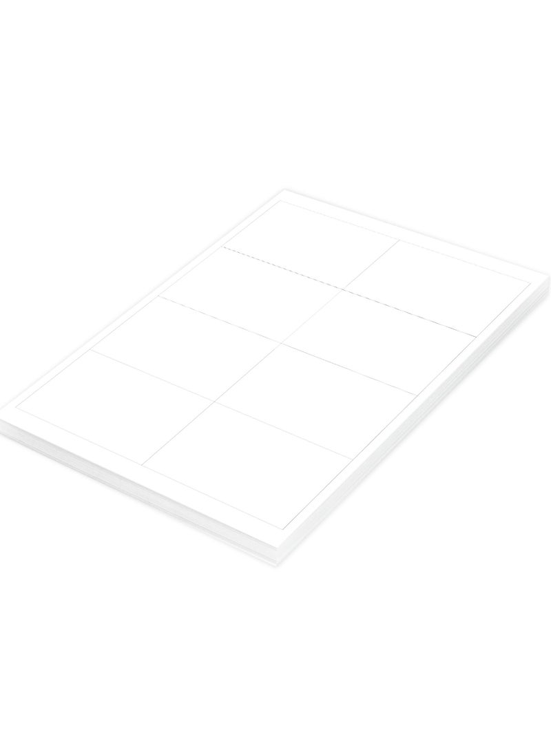 FIS - FIS Multipurpose Laser Labels, Colour White, Size 99.1X67.7MM (8 Stickers x 100 Sheet)  800 Labels, Size : A4 (21X29.7 CM) , Pack of 100 Sheets -FSLA8-2-100 - Image 1