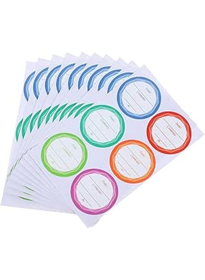 VALICLUD 60 Pack Waterproof Oil Resistant Removable Labels for Glass Bottles Jars - Image 1