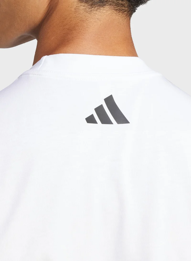Adidas Bloom Sky Print T-Shirt