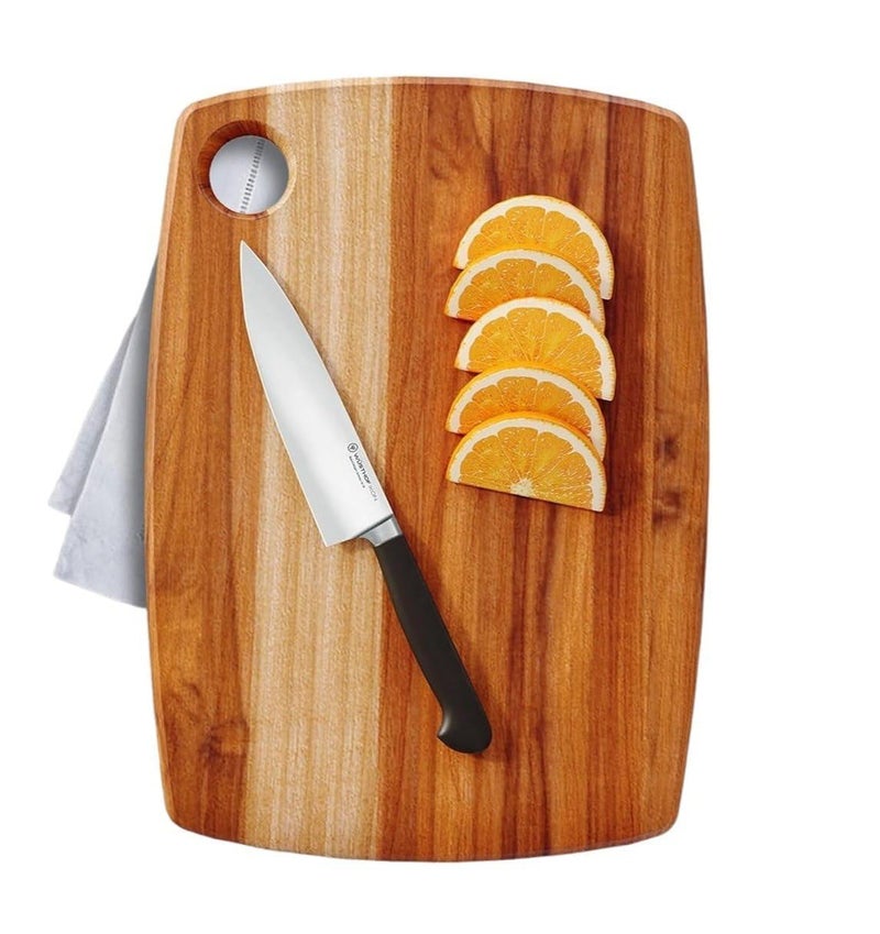 Cheet enterprise Teak Wood Cheese Meat Eco Friendly Anti Microbial Chopper Boards10 x 14 inch - Image 4