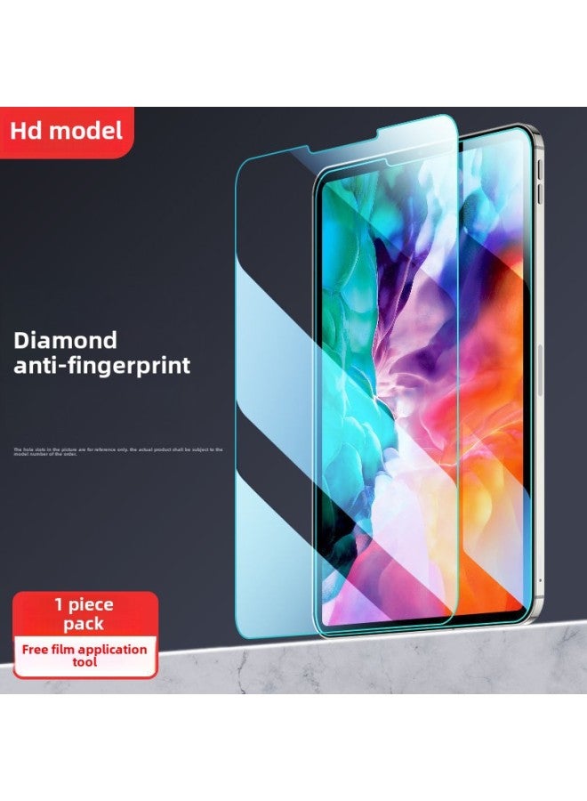 فيلم واقي لجهاز iPad 9 مقاس 10.2 بوصة، فيلم واقي لجهاز iPad 8/7/6/5، فيلم Air5/4/3/2 لجهاز iPad Pro مقاس 11 بوصة - اللون: 【طراز فائق الوضوح】 قطعة واحدة من الفيلم الواقي المقاوم للانفجار + قطعة أثرية مجانية - المقاس: 2021 iPad 9【10.2 بوصة】 - Image 1
