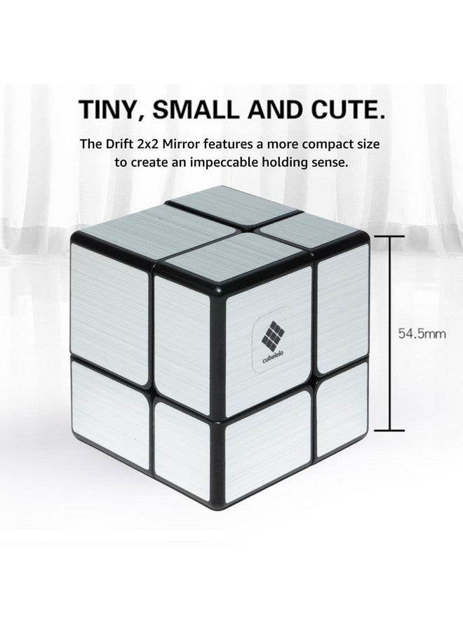 Cubelelo Cubelelo Drift 2x2 Black & 2x2 Silver Mirror Gift Box | High-Performance Speed Cubes | Smooth Turning & Durable | Ideal for Beginners & Pros for Kids & Adults - Image 5