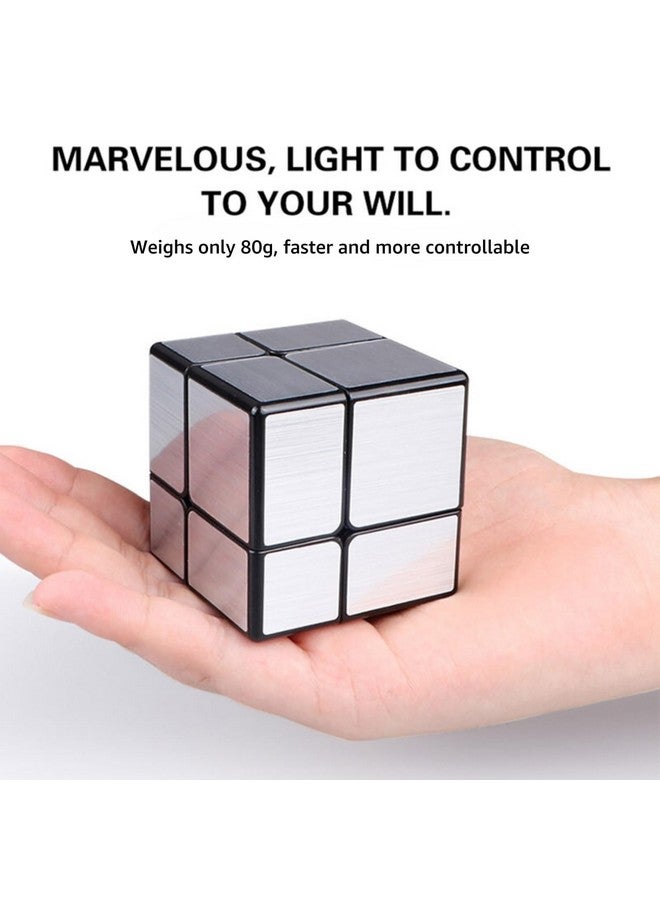 Cubelelo Cubelelo Drift 2x2 Black & 2x2 Silver Mirror Gift Box | High-Performance Speed Cubes | Smooth Turning & Durable | Ideal for Beginners & Pros for Kids & Adults - Image 3